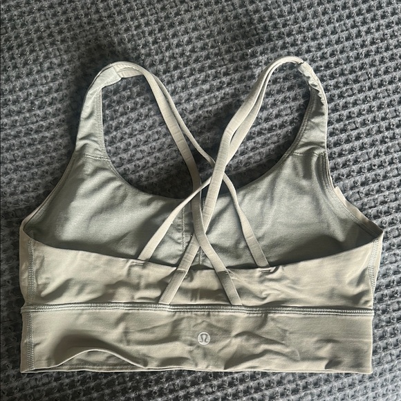 Lululemon Cream Racerback Sports Bra - Picture 2 of 2